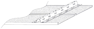 Mounting rail with strips<br>
        Type K 134 / Module size 150