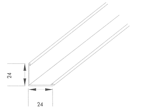 Wall angle sections