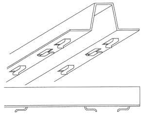 The carrier rail for sports panels