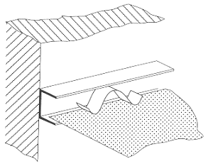 Pressure springs
        as hold-down devices on cut coffers